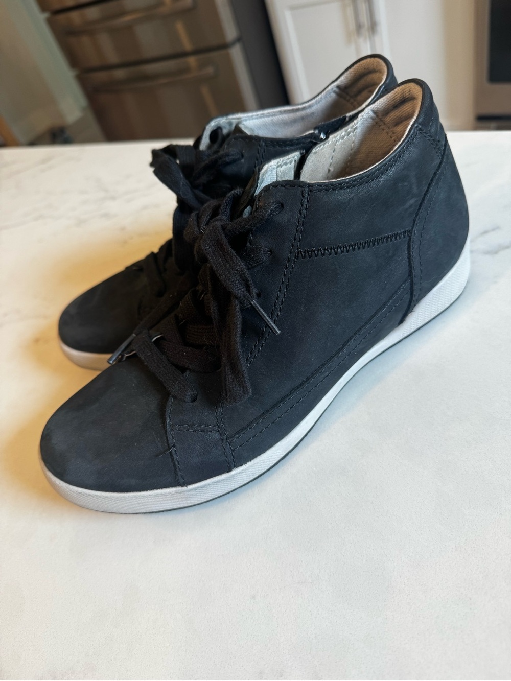 Dansko Women’s Black High-Top Lace-Up Sneakers